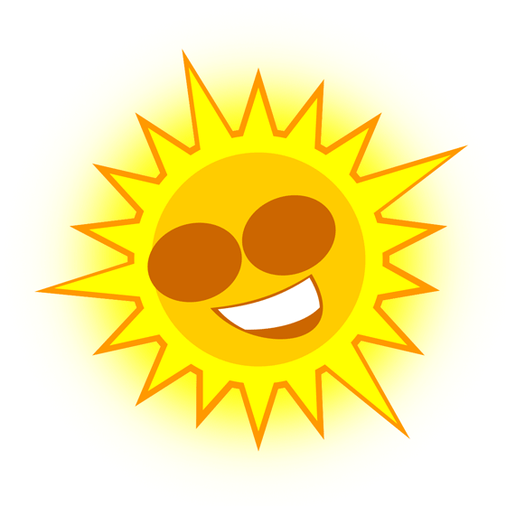 free smiling sun clip art - Clipart library - Clipart library
