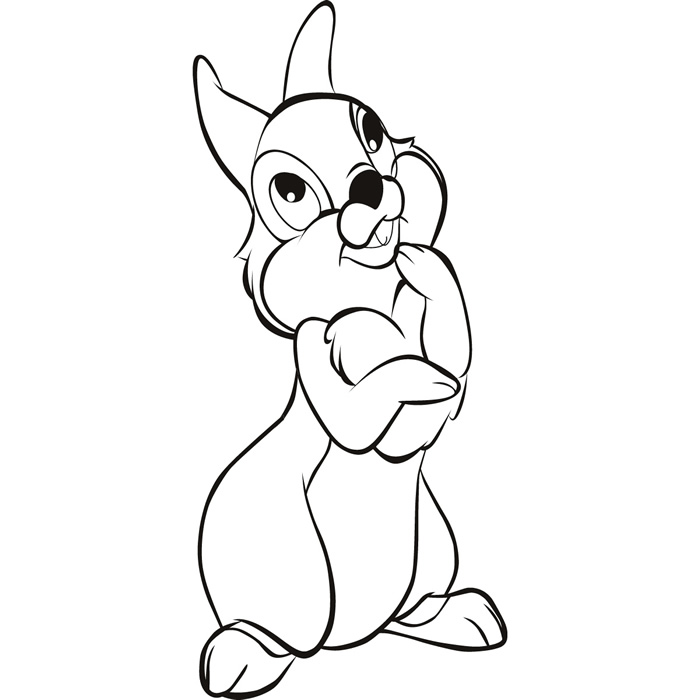 Cartoon Bunny Wall Sticker Children