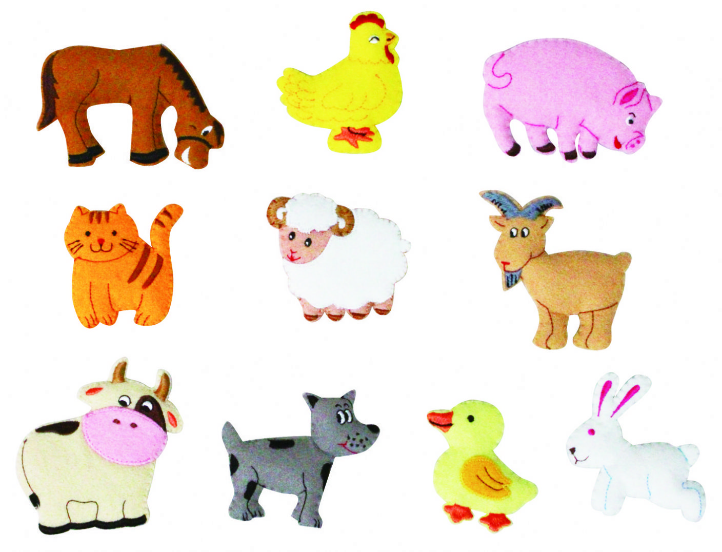 farm animal cutouts printable - Clip Art Library
