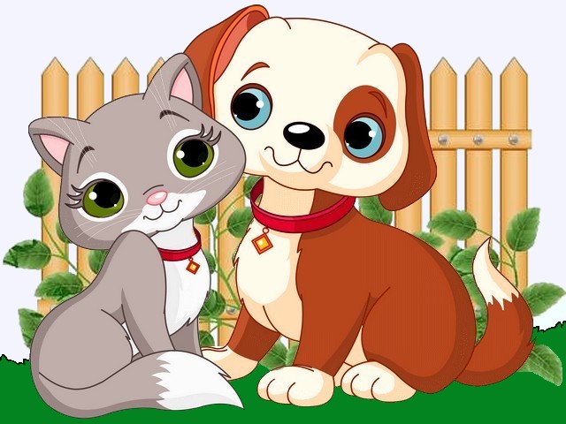 dogs and cats clipart - Clip Art Library