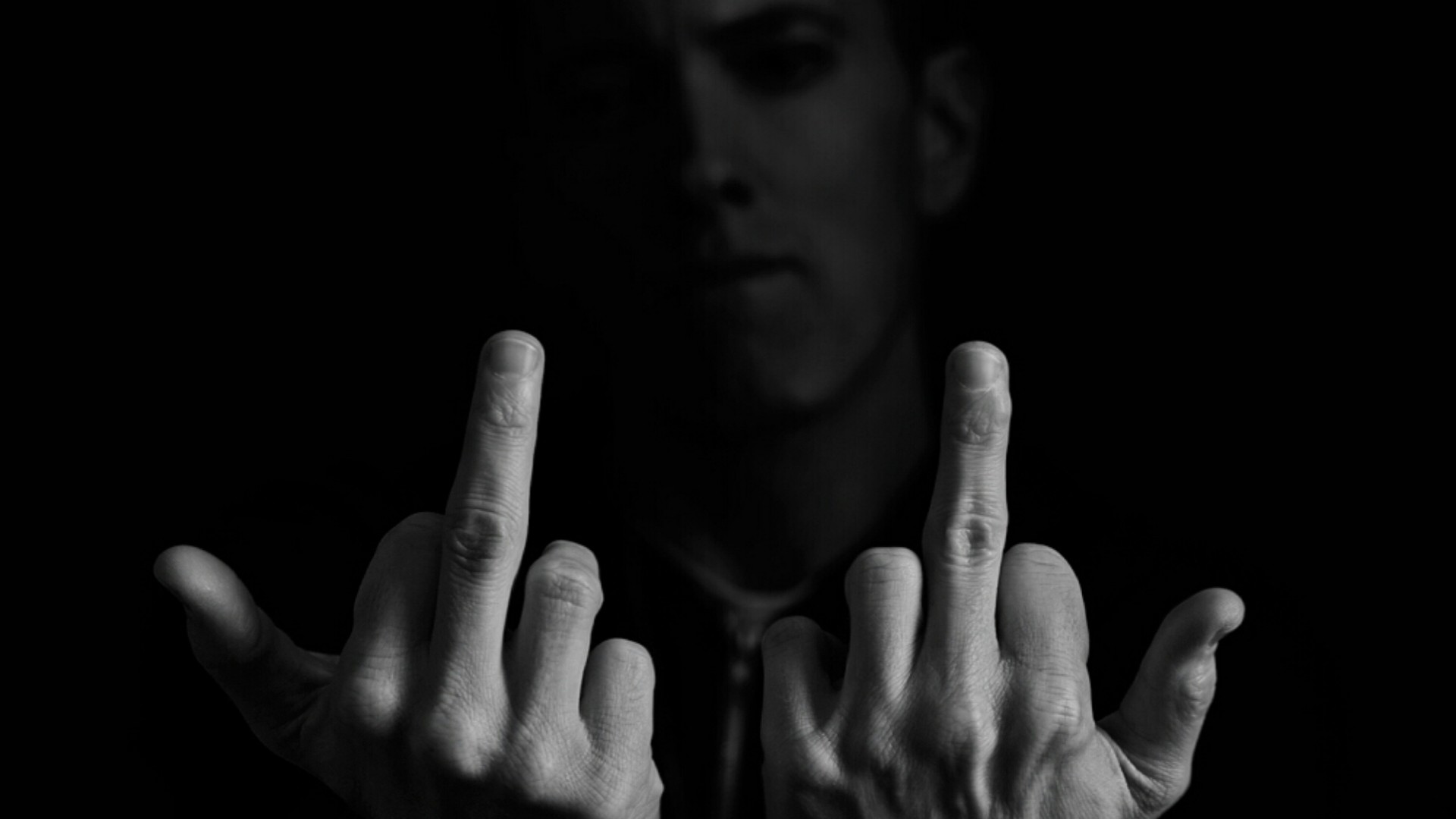 Eminem Middle Finger ? Rap Wallpapers