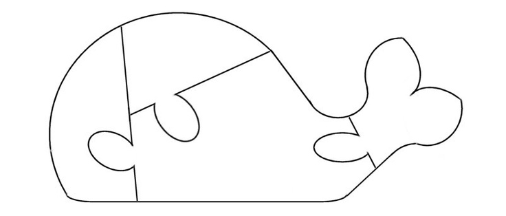 Whale Puzzle Template - free to use | Fonts | Clipart library