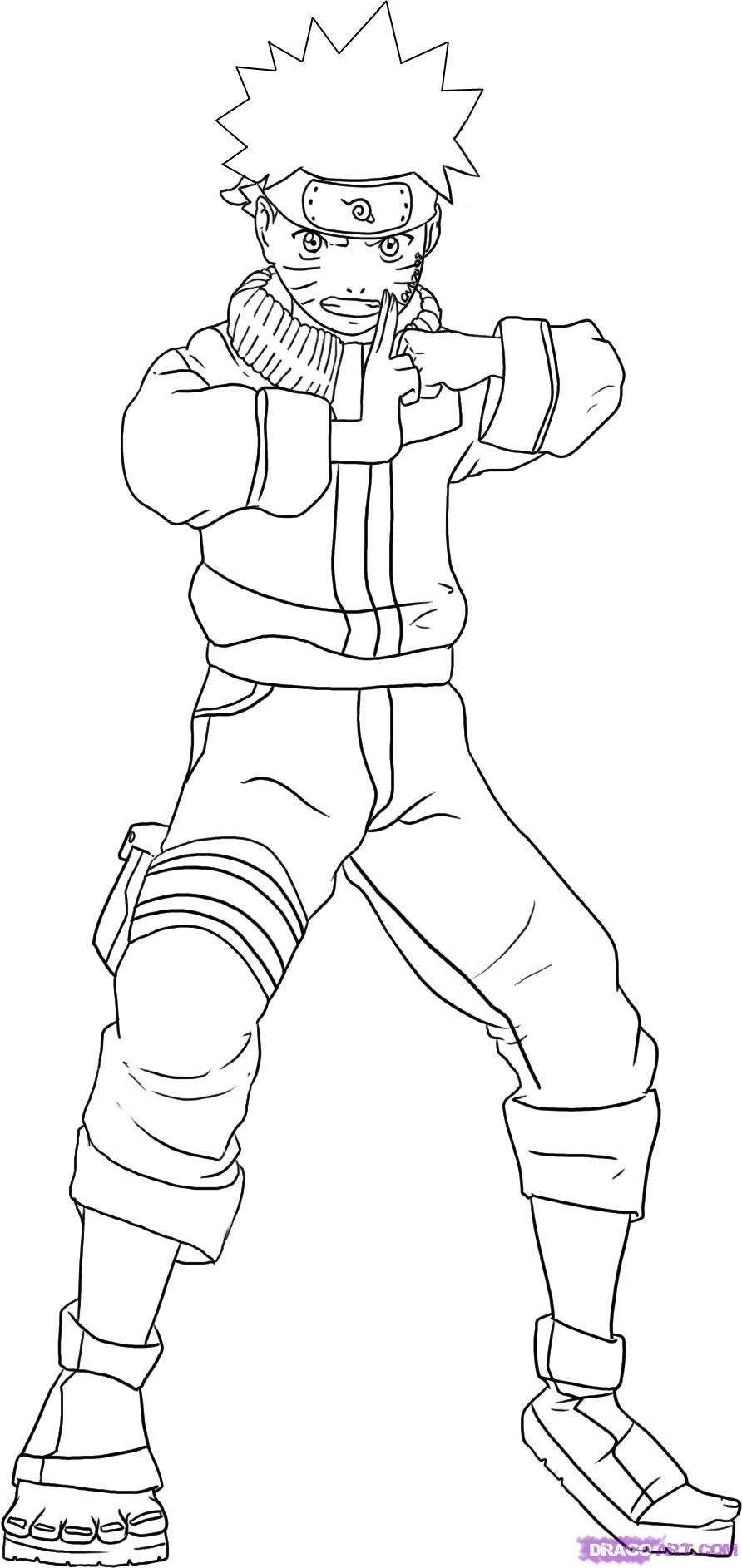 Draw Naruto Full Body Clip Art Library