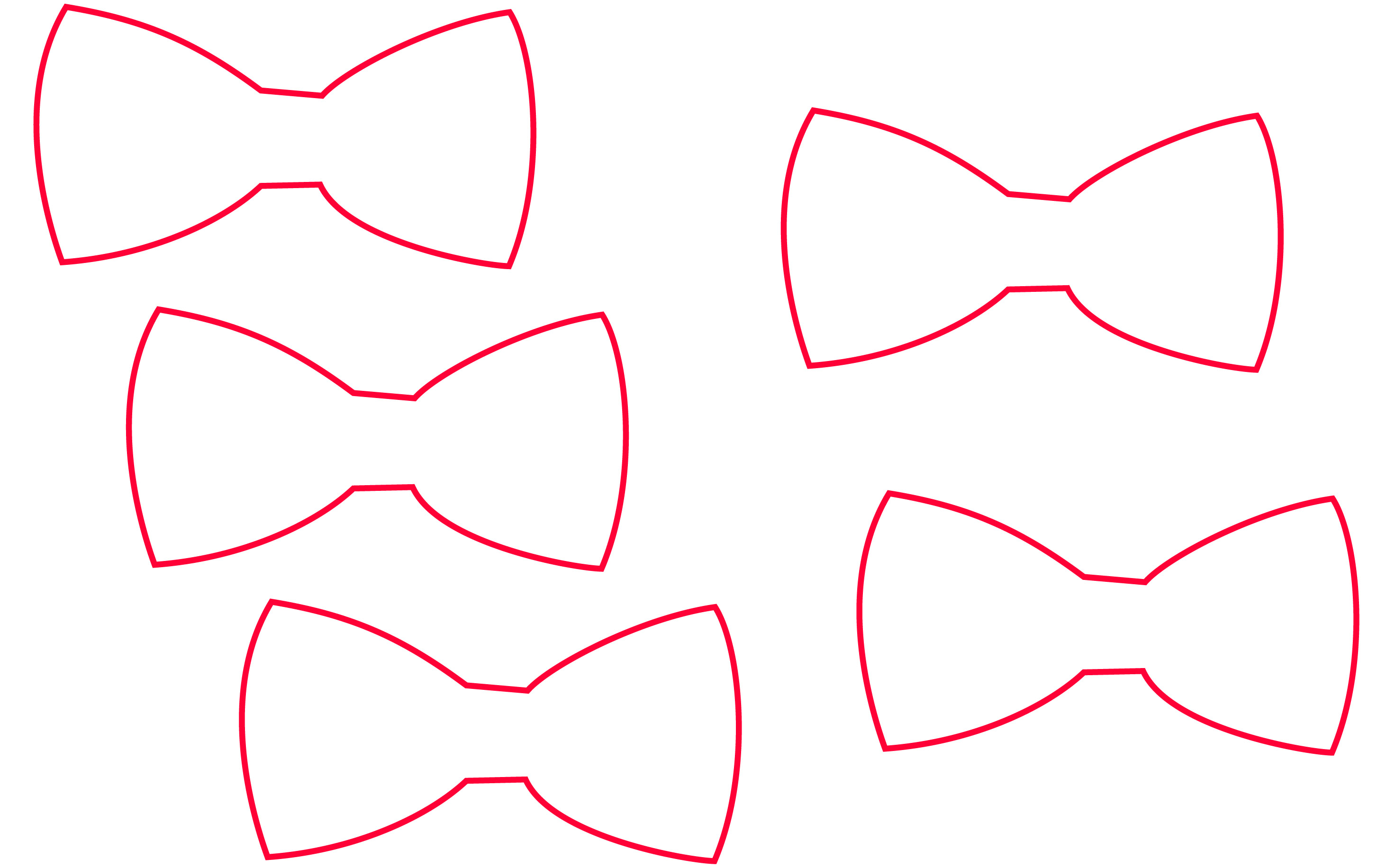child bow tie pattern pdf - Clip Art Library