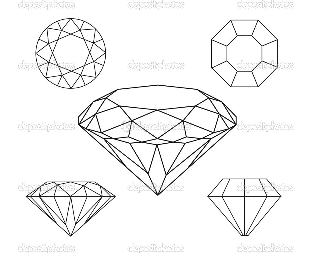 vector art diamond - Vector Art Library
