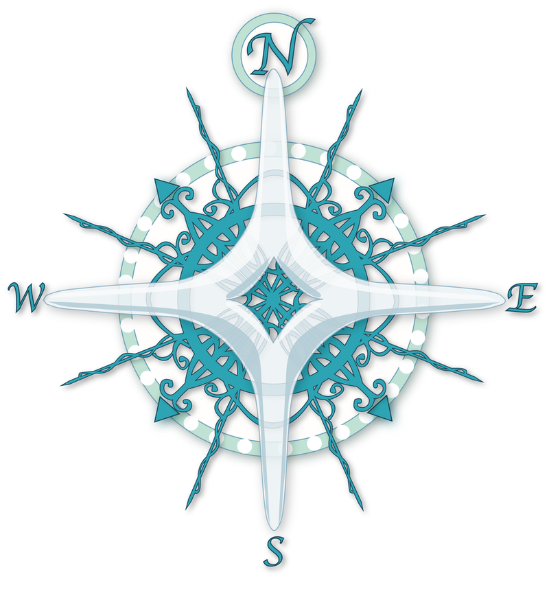 Frozen Compass Rose by willowdream on Clipart library