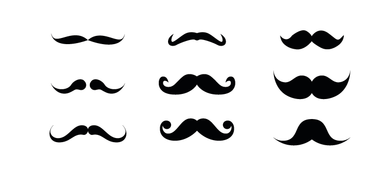 mustache clip art free download - photo #30