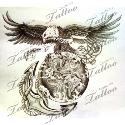 guaymarjusu: eagle globe and anchor tattoo