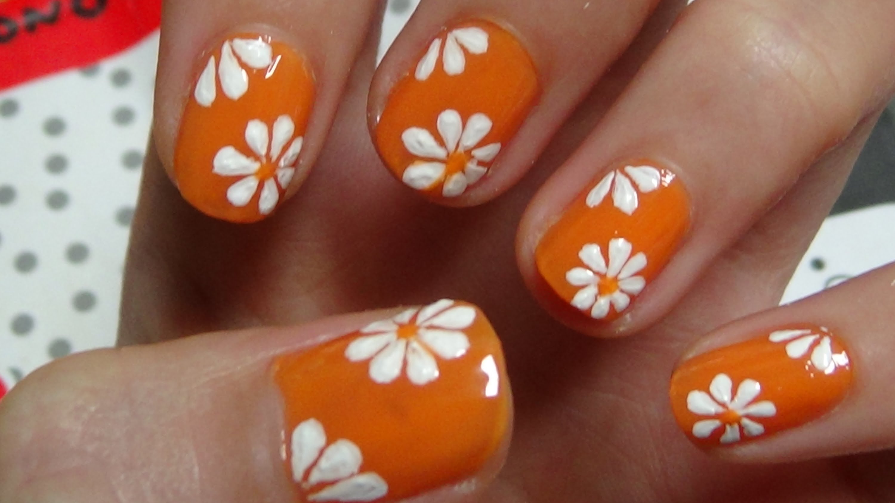 simple flower nail designs - Clip Art Library