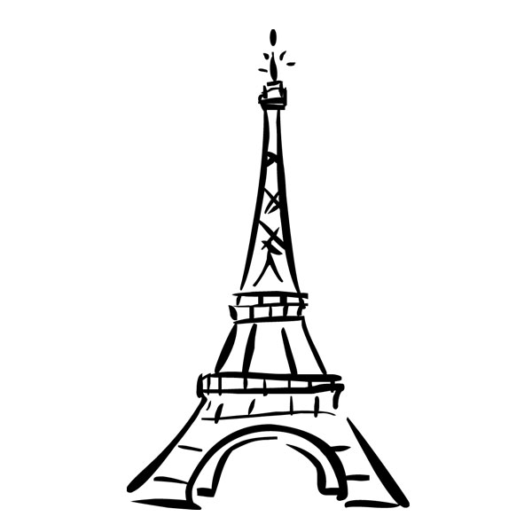 Eiffel Tower Drawing - Clipart library