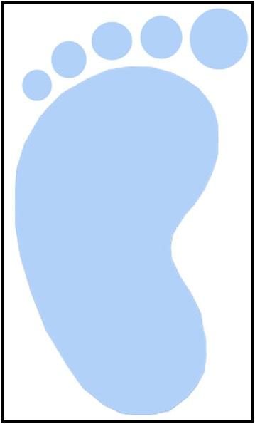 baby footprint template printable