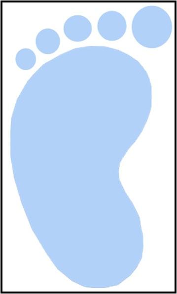 Baby Shower Footprint Clip Art Library