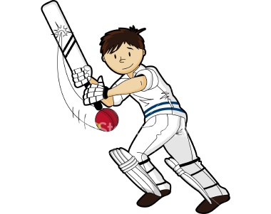 child playing cricket clipart - Clip Art Library