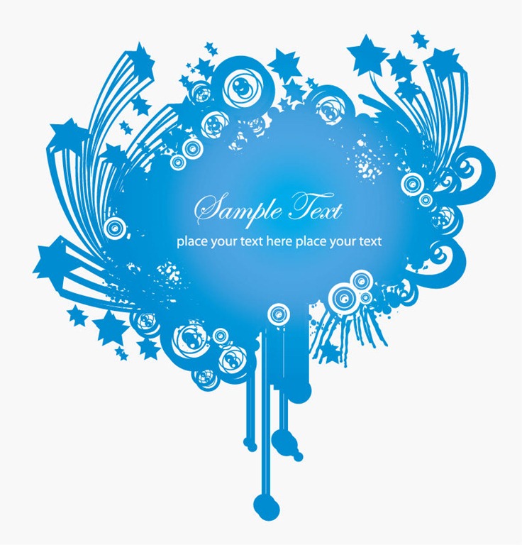 Blue Frame Decoration Vector Graphic | Free Vector Graphics | All 