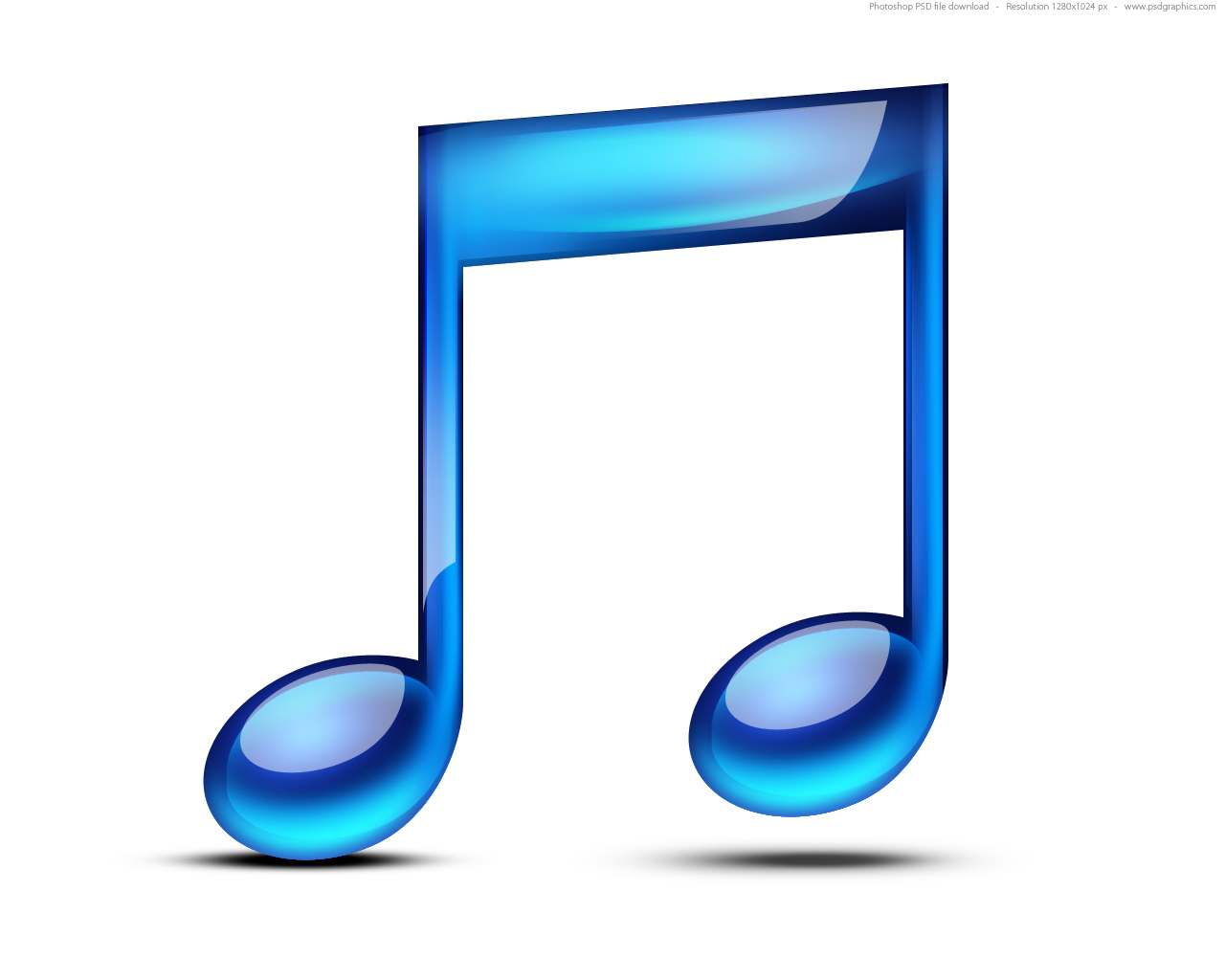Music note icon (PSD) | PSDGraphics
