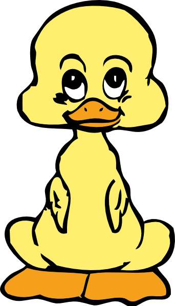 Baby Duck clip art - vector clip art online, royalty free  public 