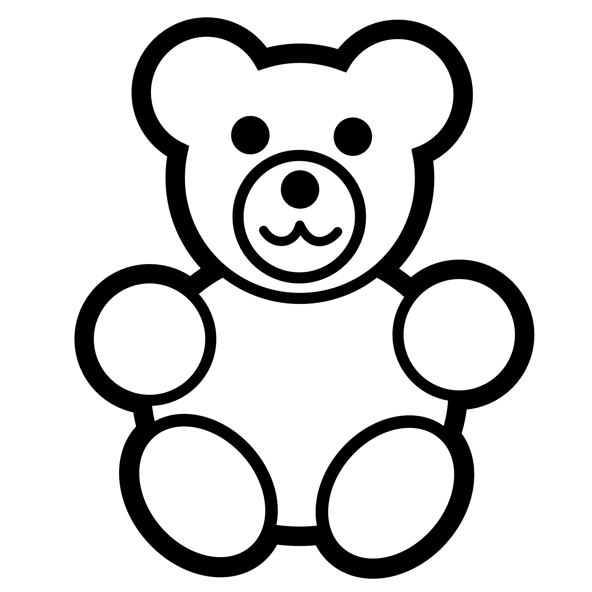 Free Outline Of A Bear, Download Free Outline Of A Bear png images