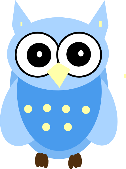 Blue Owl clip art - vector clip art online, royalty free  public 