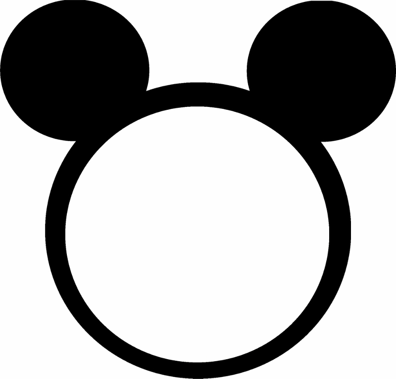 Minnie Mouse Head Outline - Clipart library
