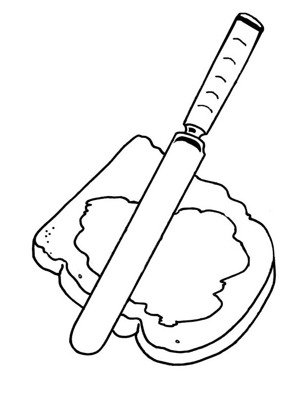 peanut butter and jelly Colouring Pages (page 2)