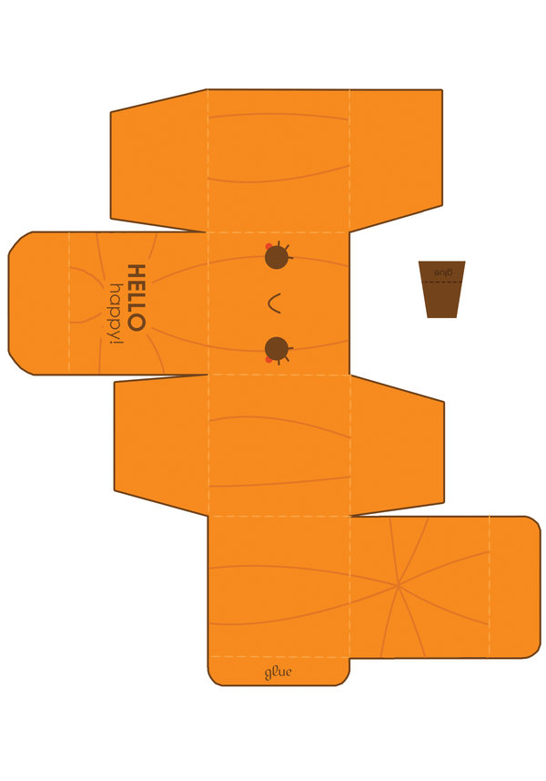 Cutesy Pumpkin Box Template by hellohappycrafts on Clipart library