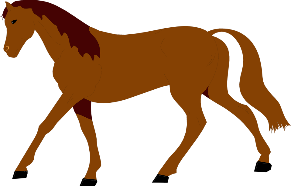 Free Stock Photos | Illustration of a brown horse | # 4401 