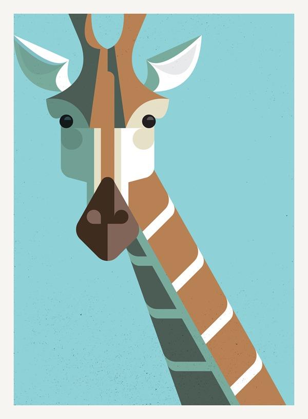 Illustration / Giraffe Portrait � Designspiration #167247 on Wookmark