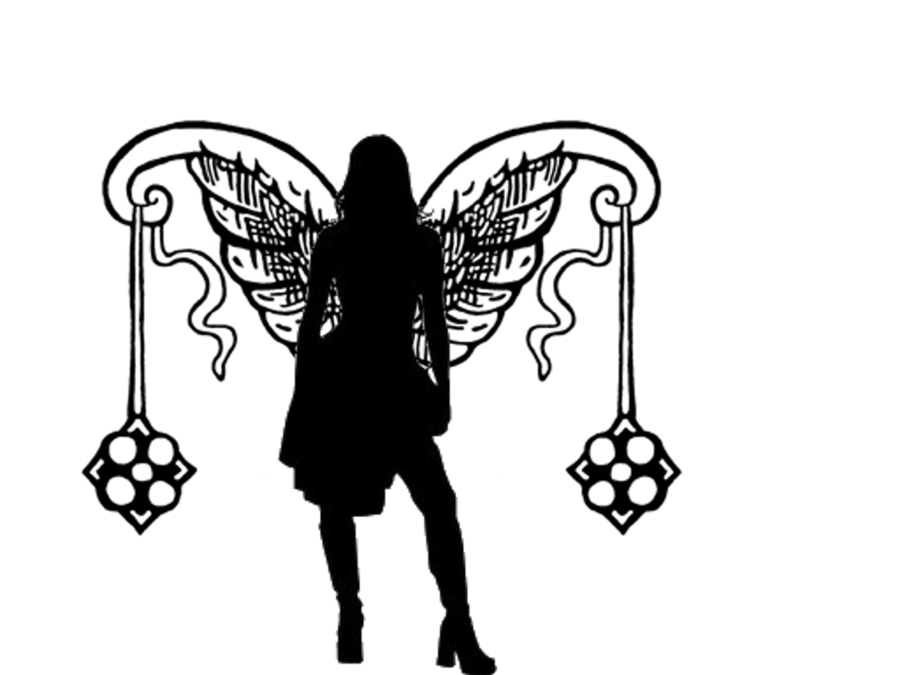 Female Angel/Fairy Silhouette 5 by Viktoria-Lyn on Clipart library