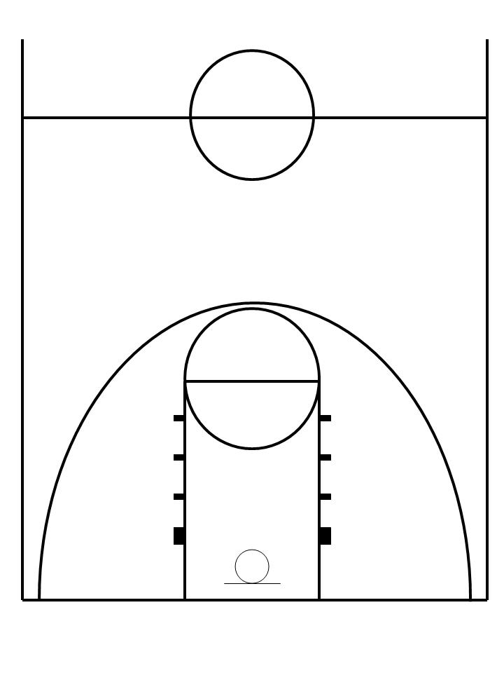 Printable Free Printable Half Court Basketball Diagram