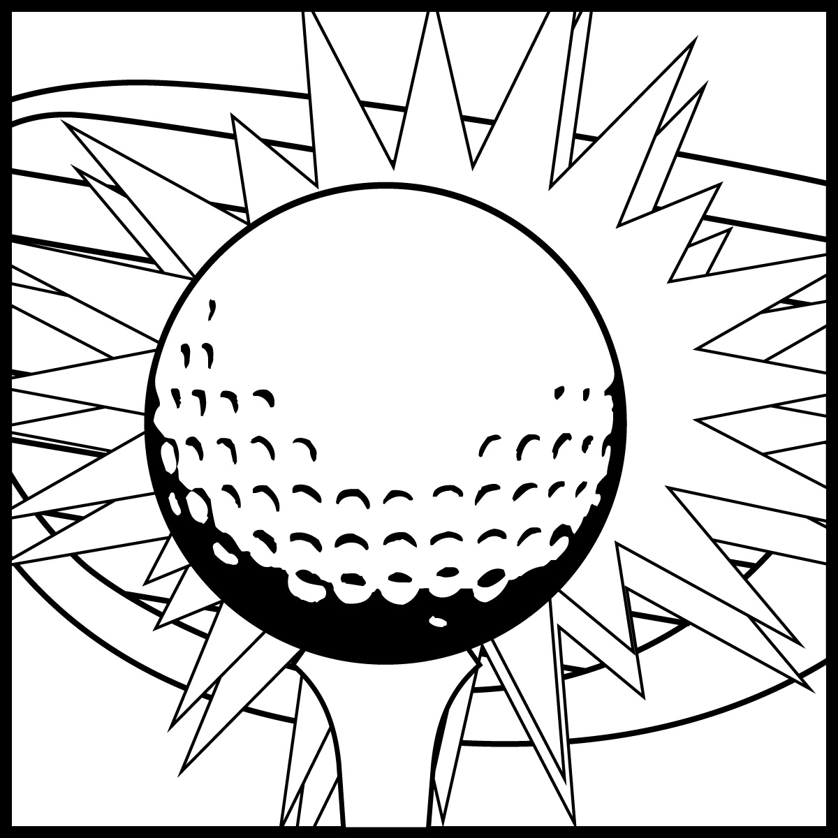 Golf Cart Clip Art Clip Art Golf Cart Coloring Page Abcteach 