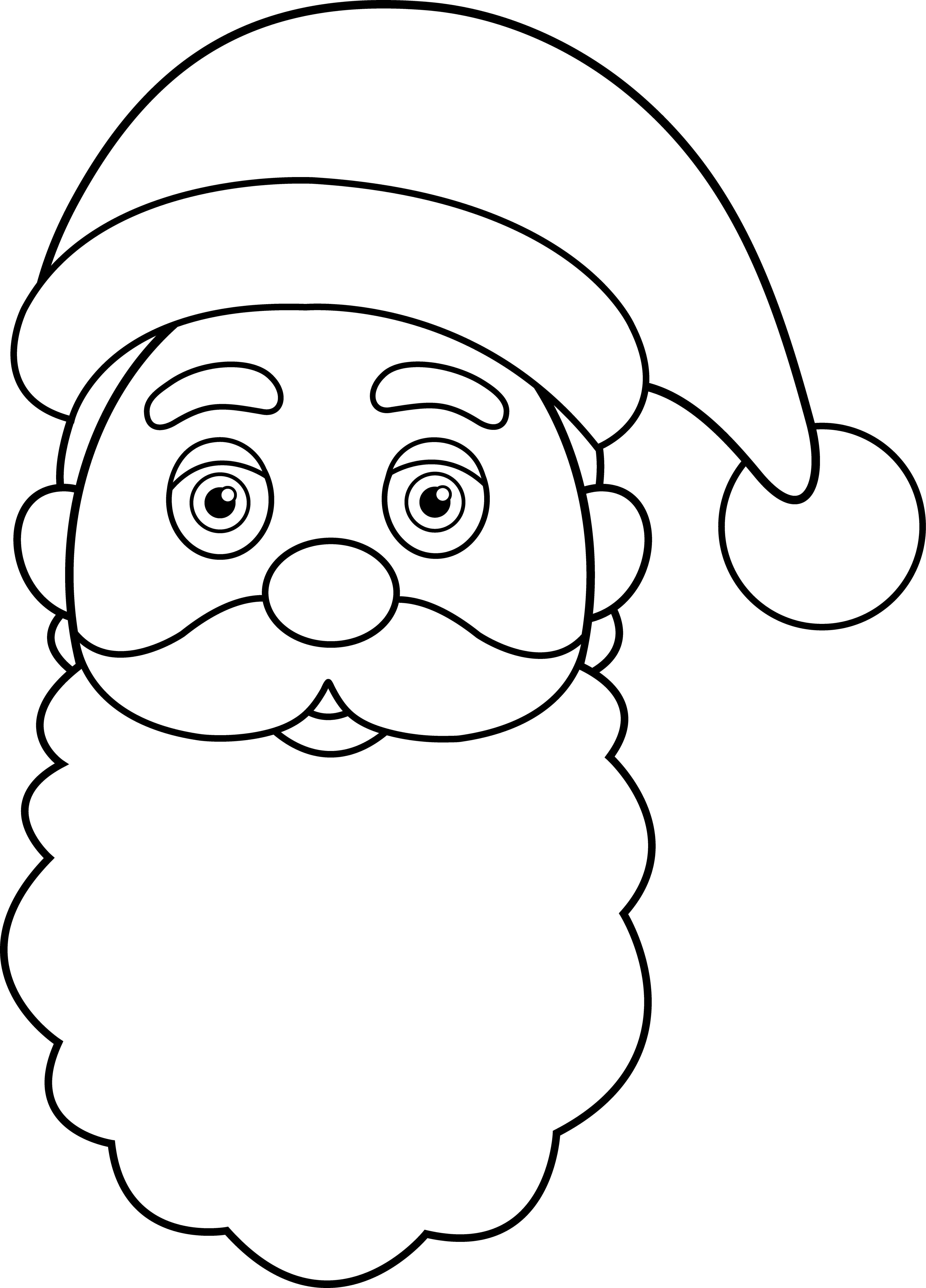 Printable Santa Outline