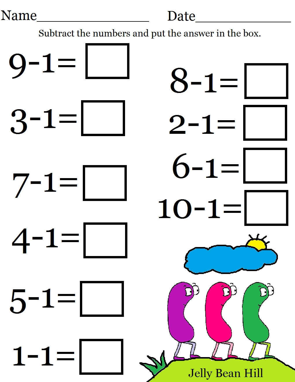 Free Print Math Worksheets