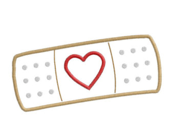 Popular items for bandaid heart 