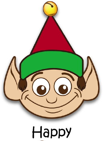 Happy Elf clip art