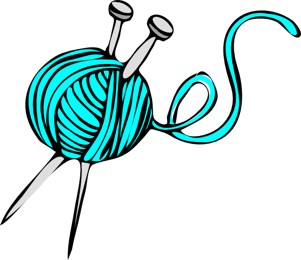 Turquoise Yarn clip art - vector clip art online, royalty free 