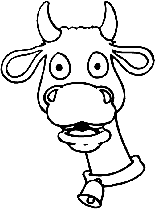 Cartoon Cow Head - Clipart library