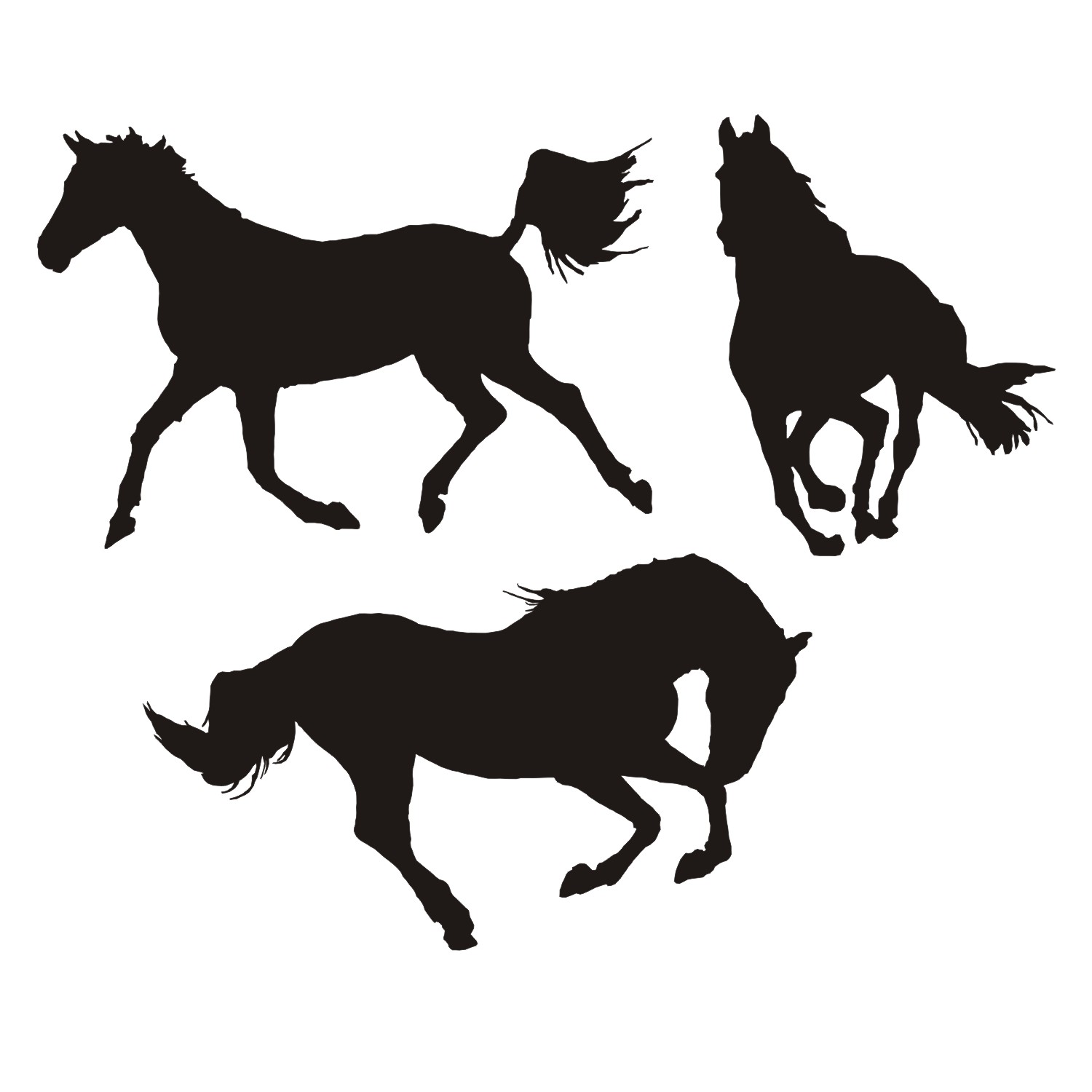 Vector for free use: Horses vector - Clipart library - Clipart library