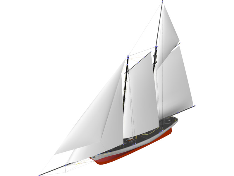 America Racing Yacht 3D Model Download | 3D CAD Browser