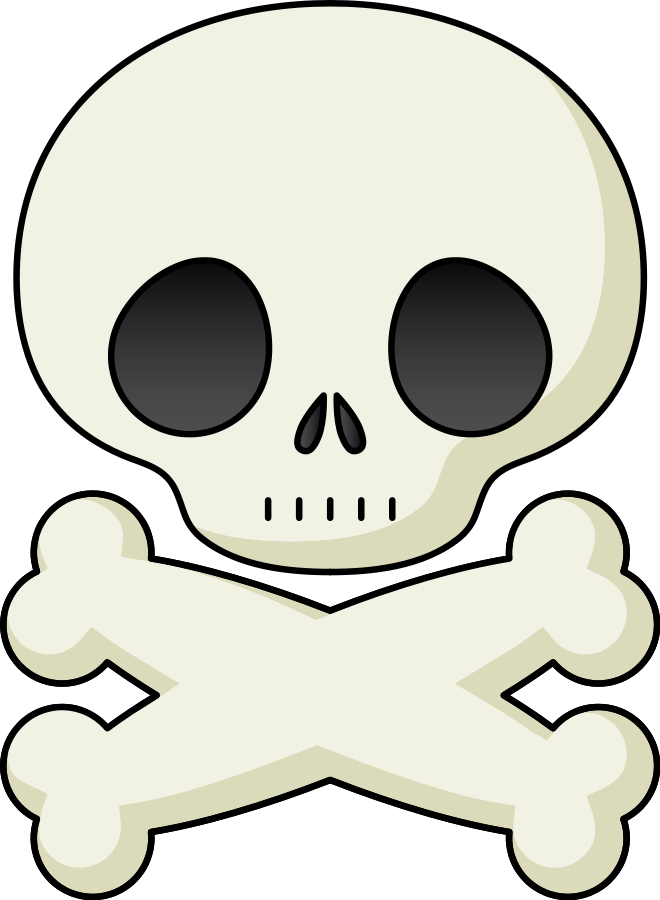 Cute Skull SVG Vector file, vector clip art svg file