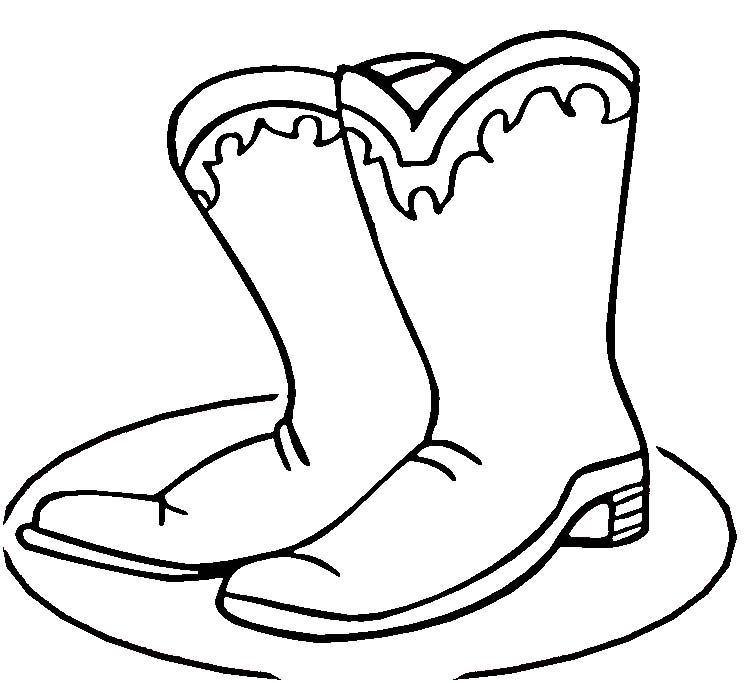 Cowboy Boot Coloring Pages 192 | Free Printable Coloring Pages