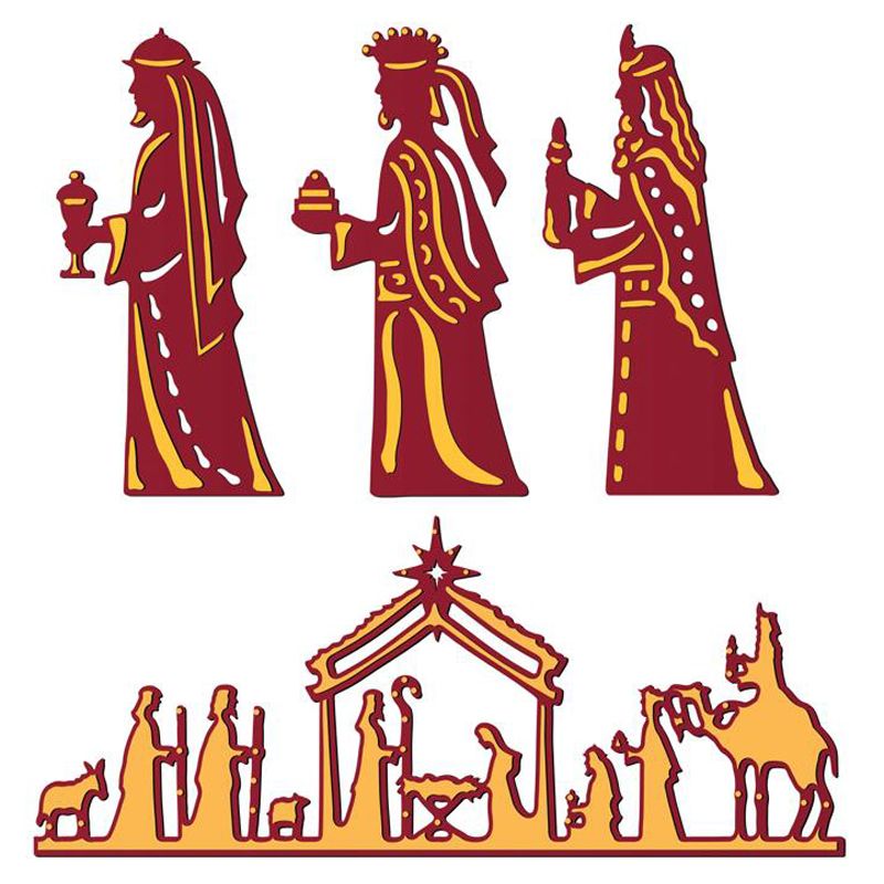 Die sire - Christmas Classiques - Three Wise Men and Nativity Dies