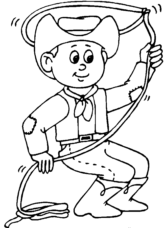 Coloring Page - Cowboy coloring pages 26