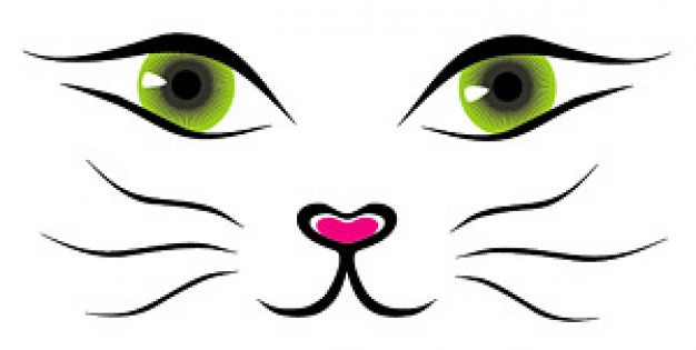 Cat face vector material Vector | Free Download