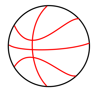 Drawing a cartoon basketball