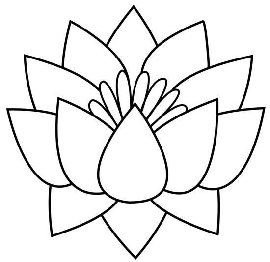 Lotus Flower Draw - Clipart library