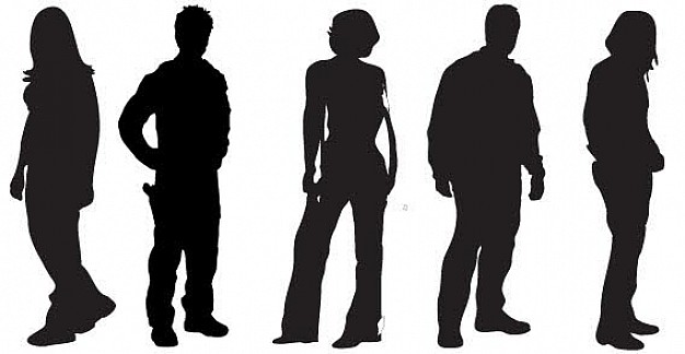 Black People silhouettes free vector Vector | Free Download