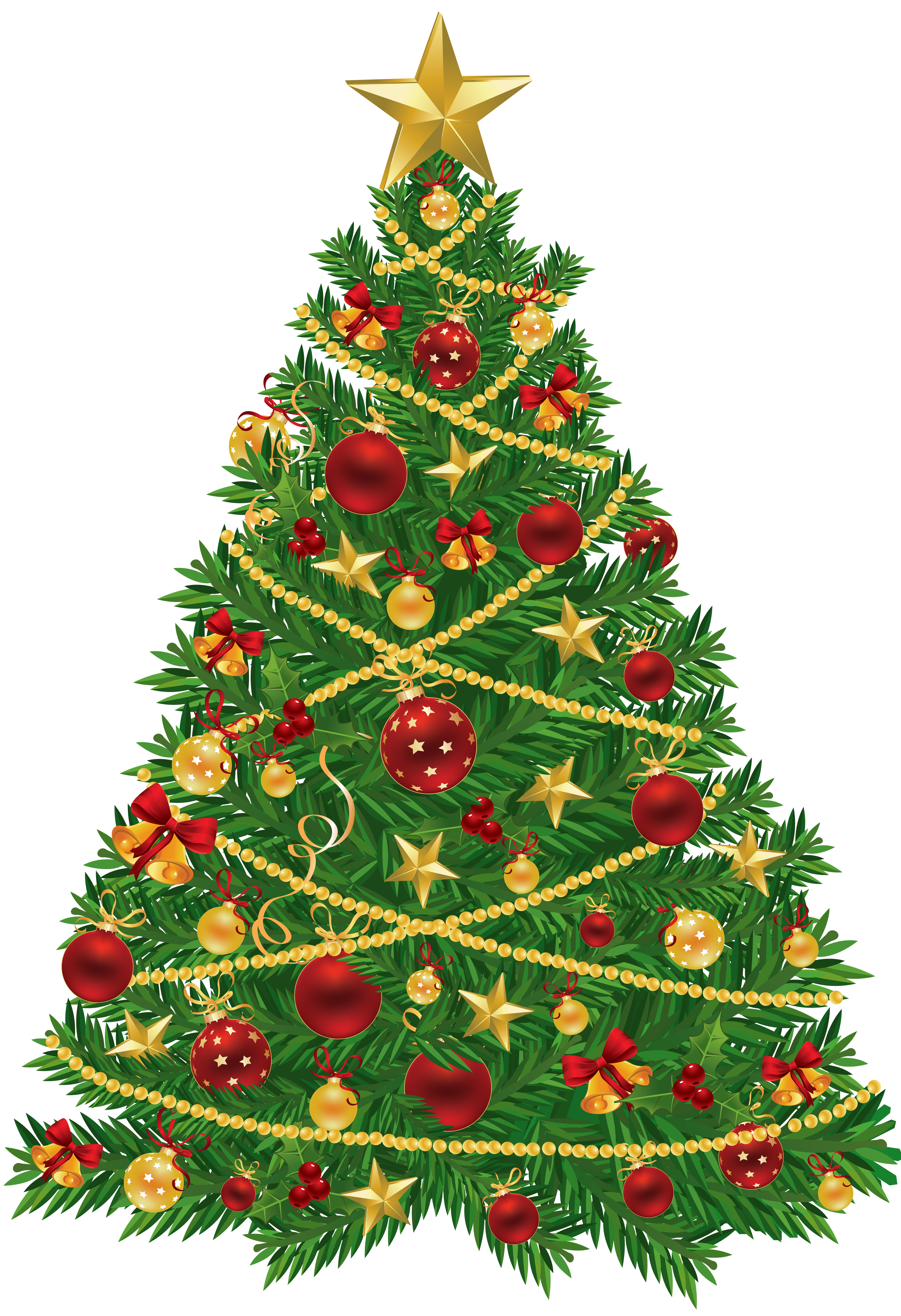 Free Christmas Tree Clip Art Transparent Background, Download Free