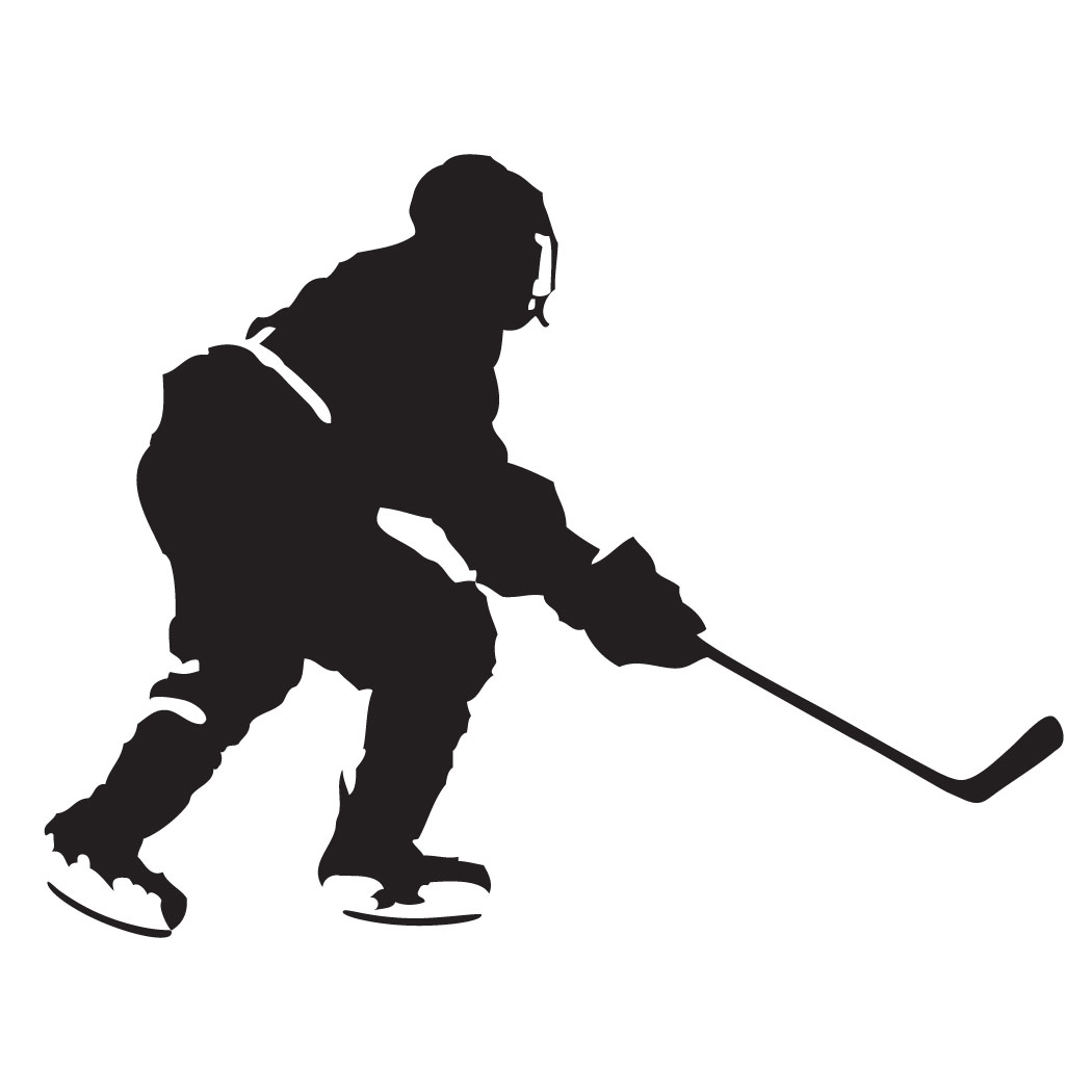 Hockey Player Silhouette - Clipart library