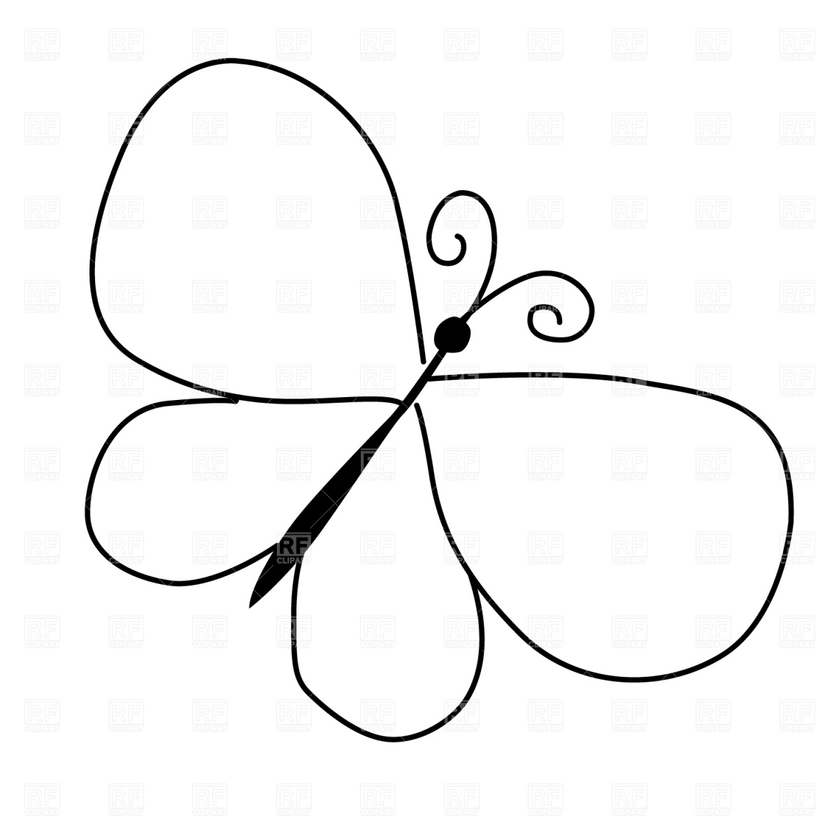 Free Butterfly Clip Art Downloads Butterfly Silhouettes Outlines 