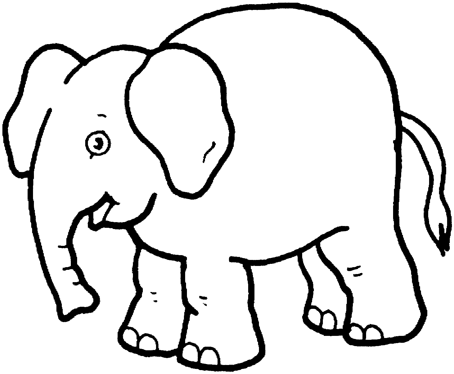 Free Simple Elephant Outline, Download Free Simple Elephant Outline png